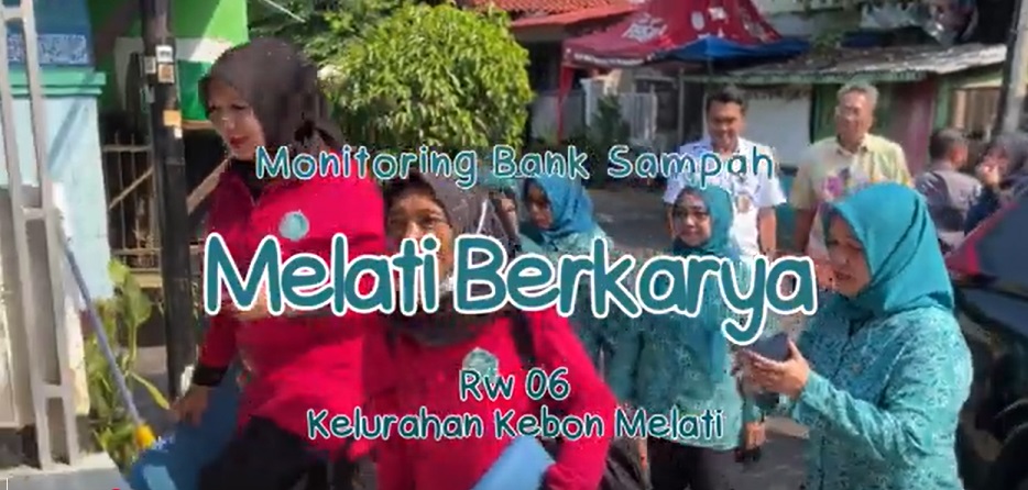 Monitoring Bank Sampah Melati Berkarya RW 06 oleh TP PKK Jakarta Pusat